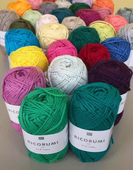 Rico Yarn & Wool Rico Ricorumi DK Cotton Yarn, 25g All Colours