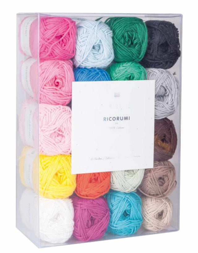 Rico Yarn & Wool Ricorumi 20 piece Set, Popular Colours 4050051563647 4050051563647