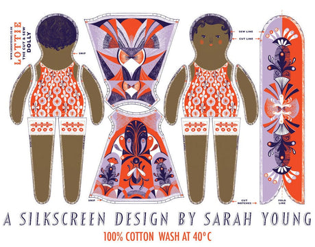 Sarah Young Sewing Kits Lottie Dolly Tea Towel / Cut & Sew Kit by Sarah Young 12411