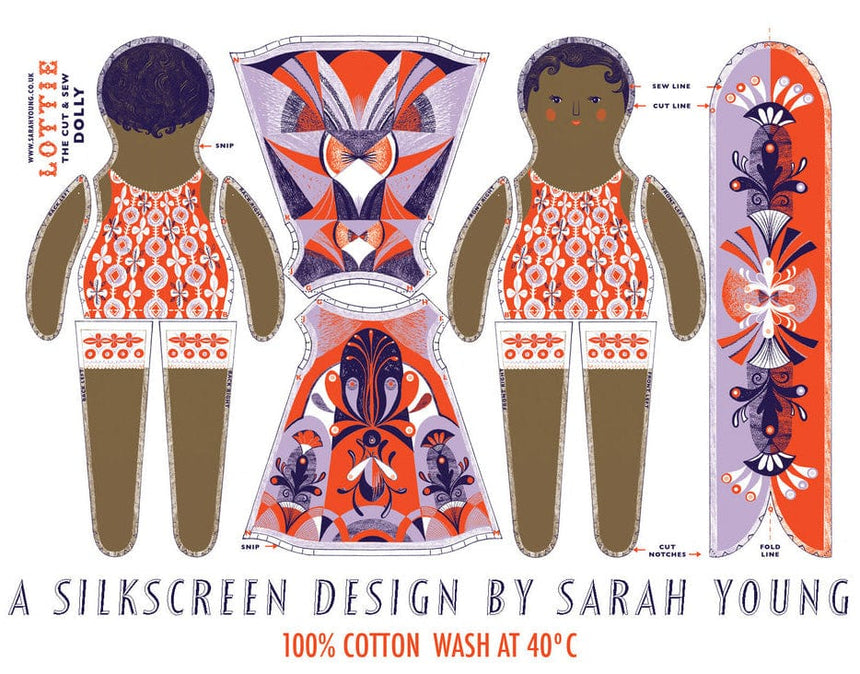 Sarah Young Sewing Kits Lottie Dolly Tea Towel / Cut & Sew Kit by Sarah Young 12411