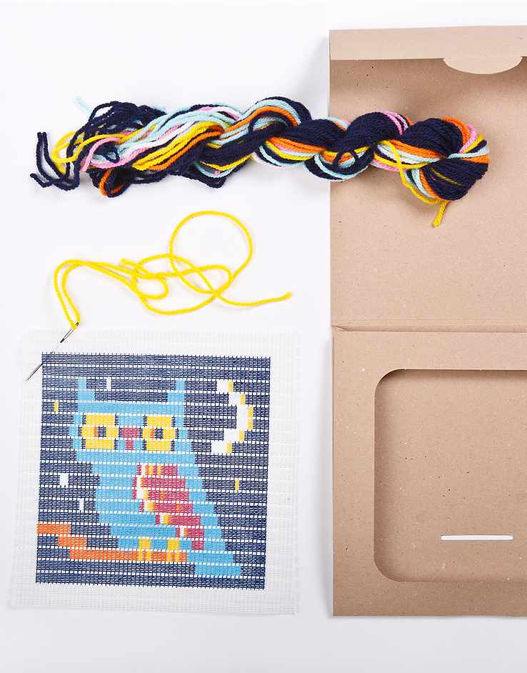 Sozo Children's Craft Kits Owl Needlepoint Kit, Sozo DIY 0608631393043 608631393043