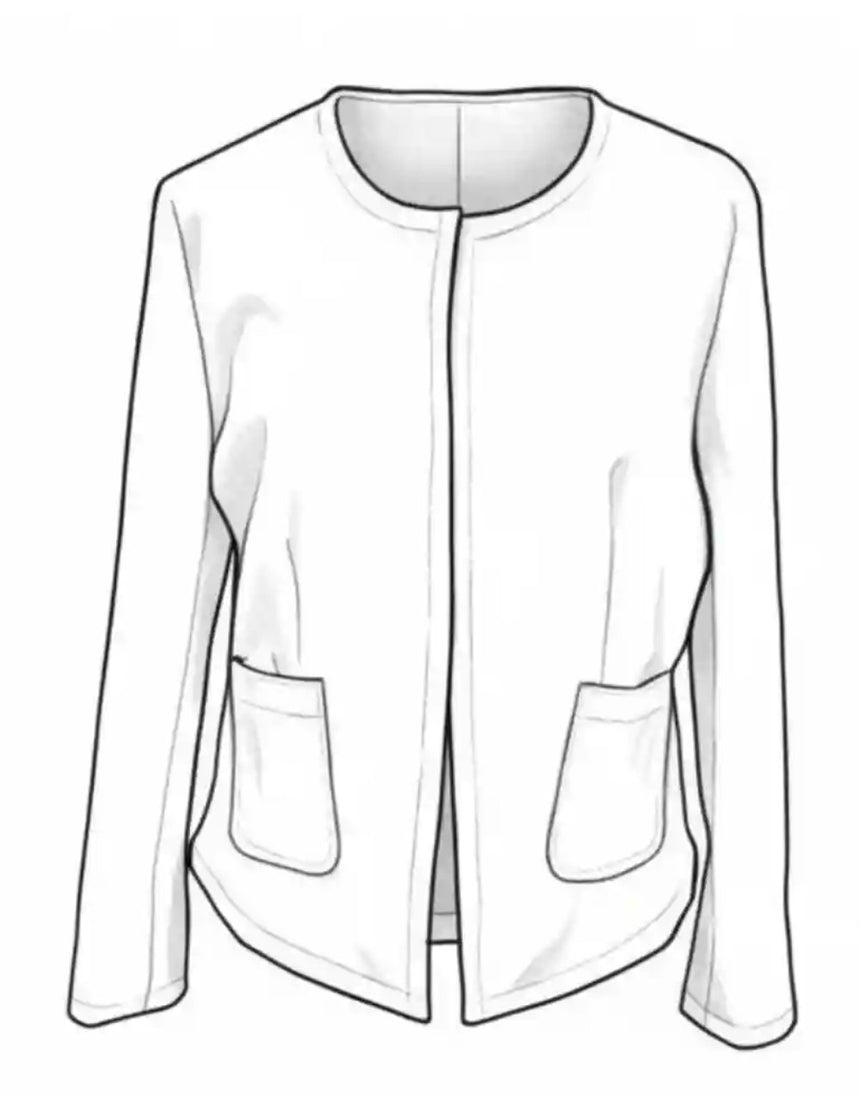 Giulia Short Jacket Paper Sewing Pattern, Ciao Patterns