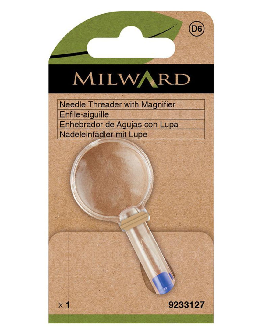Milward Green Needle Threader with Magnifier