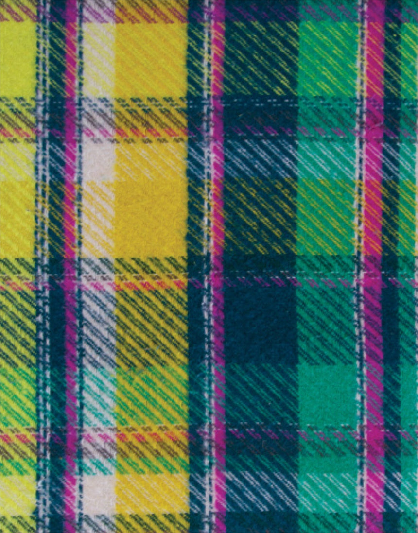 Royal Plaid Sunrise Highlands Flannel Double Brushed Cotton Fabric