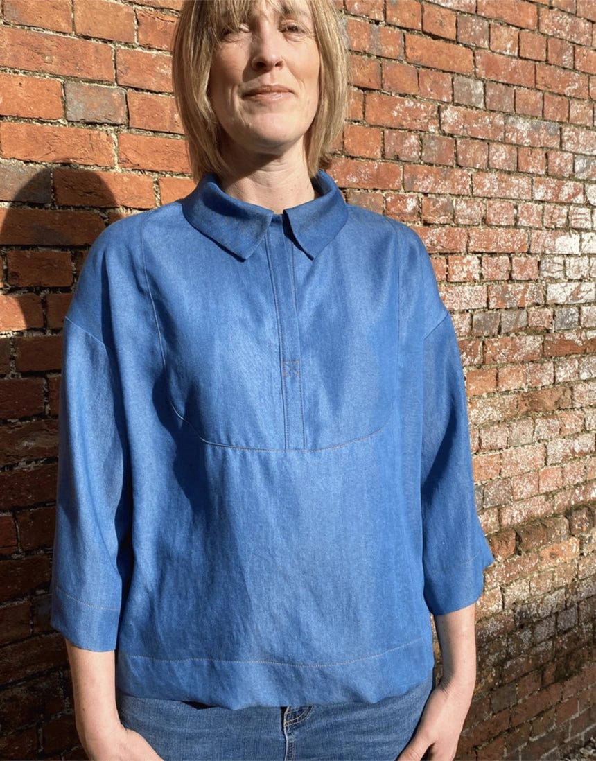 The Bib Shirt, The Avid Seamstress Sewing Pattern