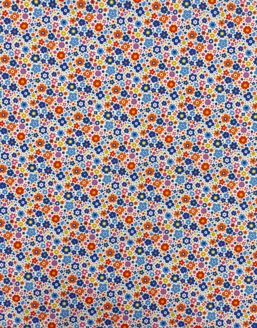 Ecru Bloomin Quilting Cotton Fabric, Primavera by Sholto Drumlanrig Thread & Ink Studio