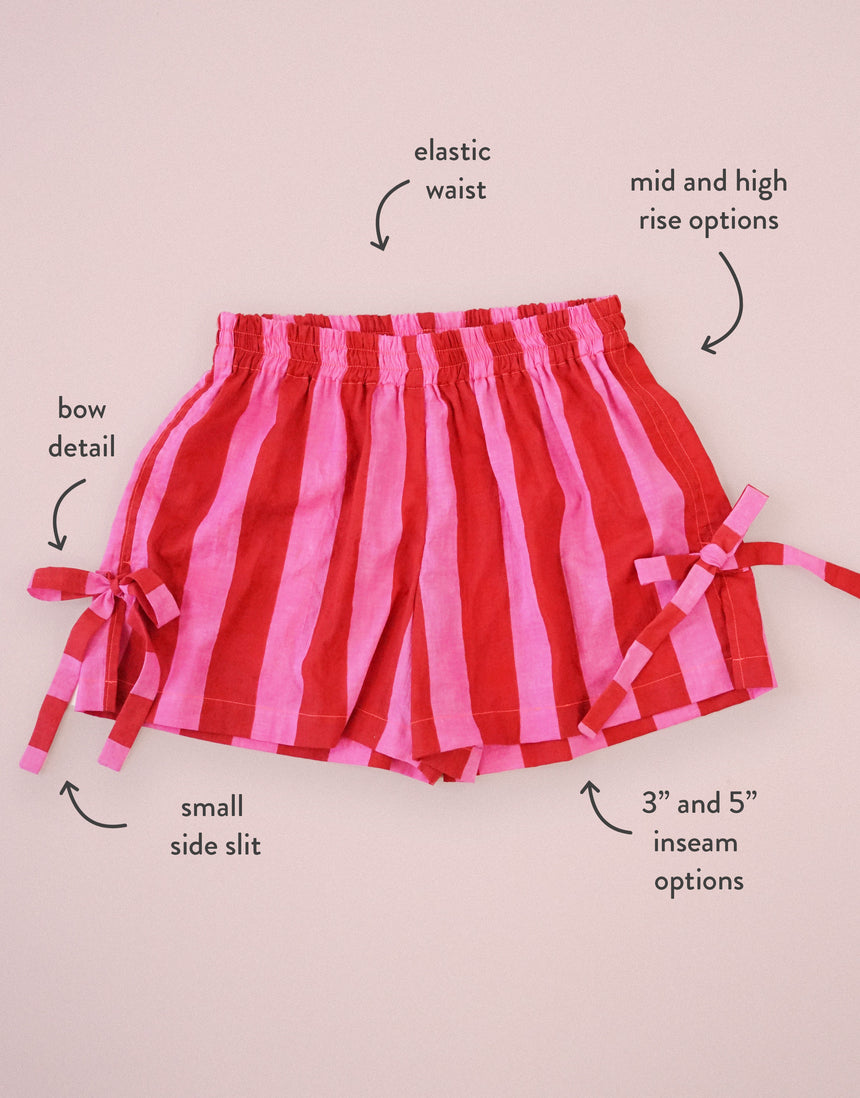 Bow Boxer Shorts PDF Immediate Download Sewing Pattern, Matcy Matchy Sewing Club