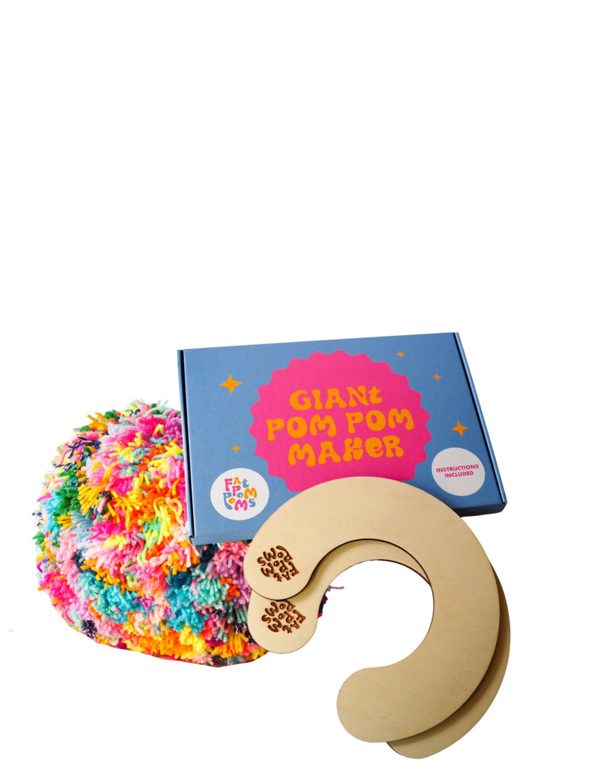 Giant Pom Pom Making Kit, Fat Pom Poms