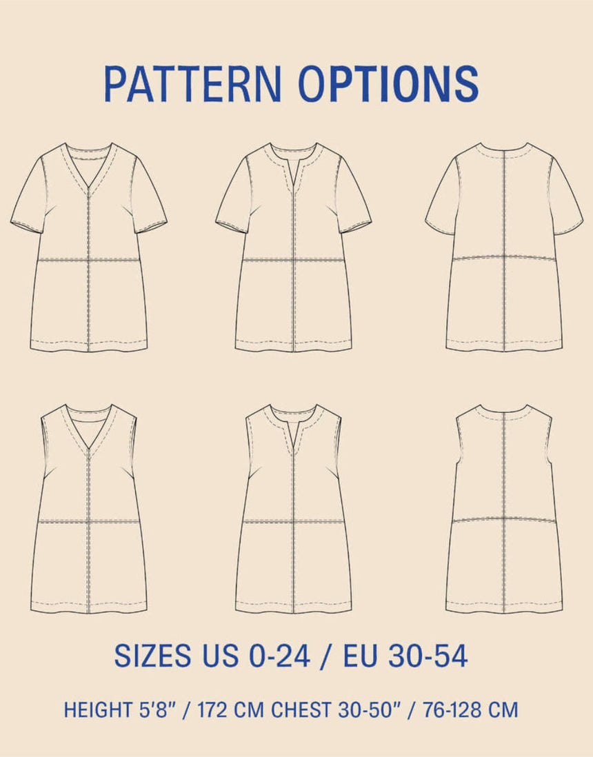 City Dress Sewing Pattern, Wardrobe by Me