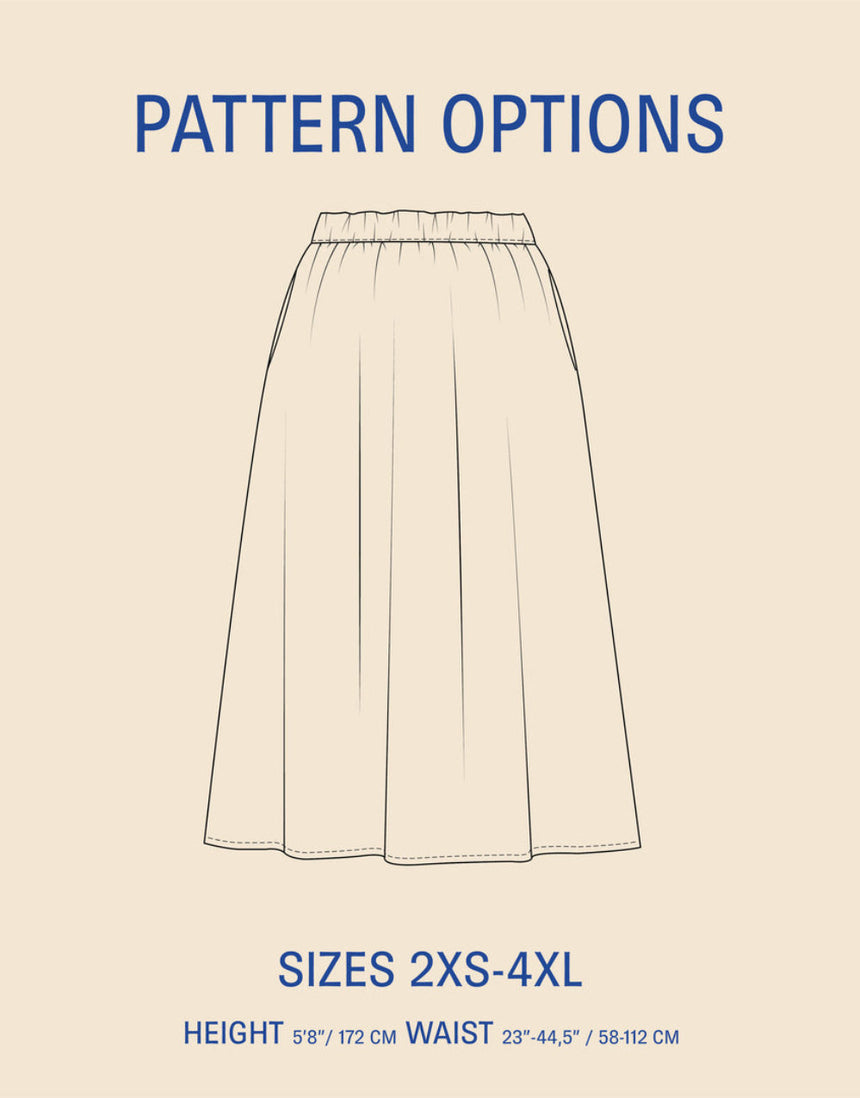 Claude Skirt Sewing Pattern, Wardrobe by Me