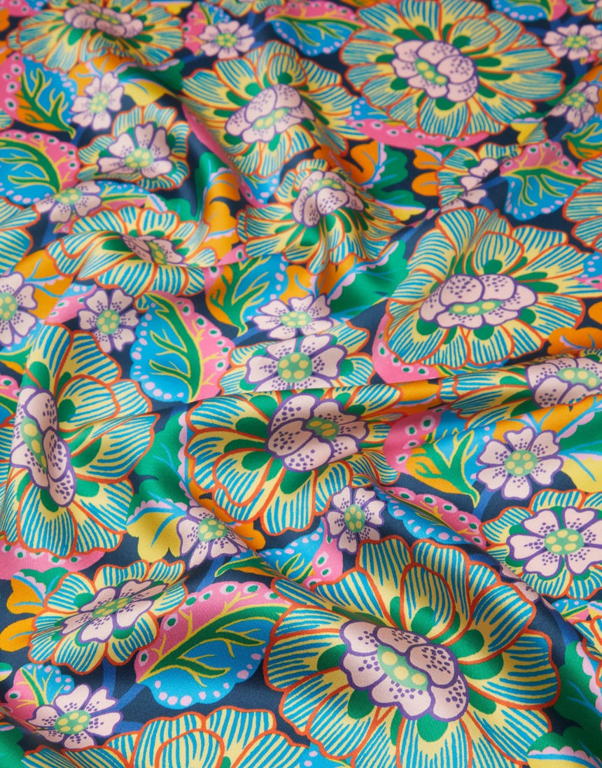 Liberty Fabrics Belgravia Silk Satin Fabric, Clifford C