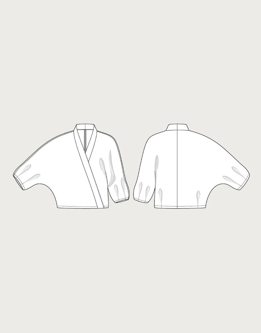 Cross-Over Shirt Paper Sewing Pattern, The Assembly Line