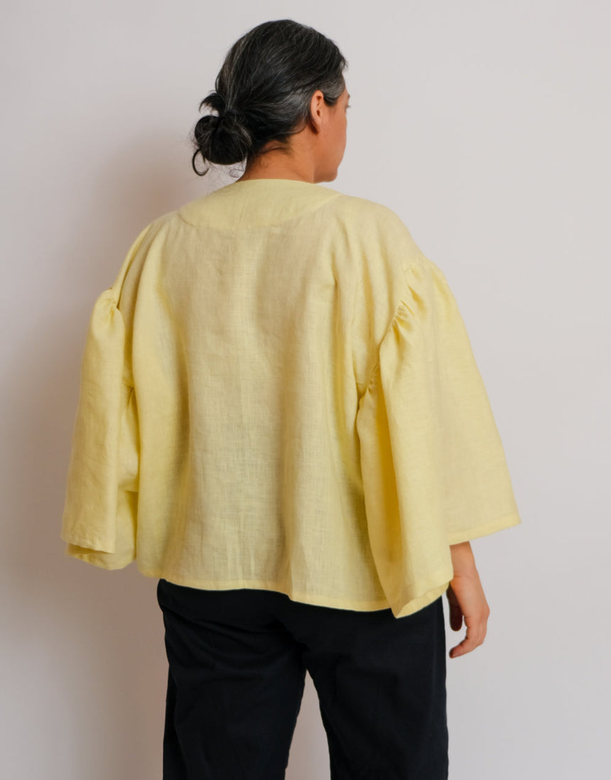 Frill Sleeve Top Zero Waste Sewing Pattern PDF Immediate Download, Birgitta Helmersson
