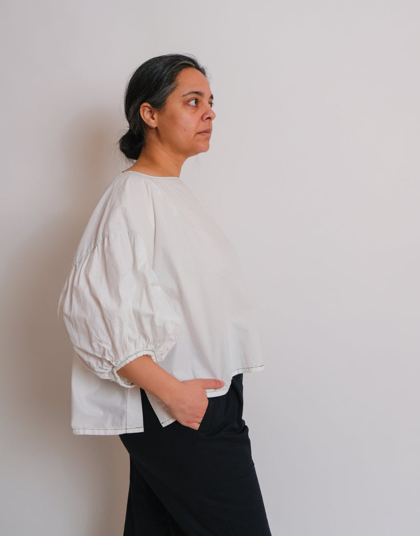 Frill Sleeve Top Zero Waste Sewing Pattern PDF Immediate Download, Birgitta Helmersson