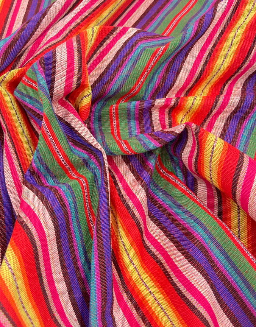 Carnival Fiesta Stripe Recycled Jacquard Fabric