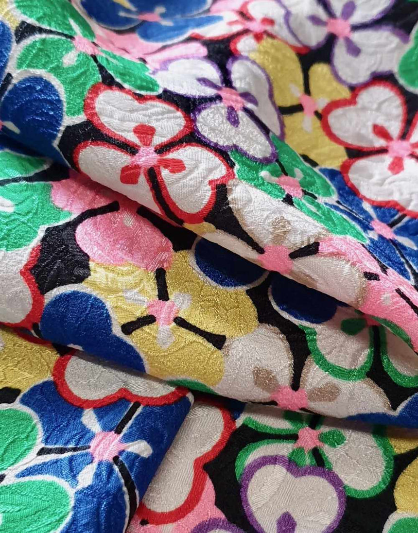 Floral Dopamine Jacquard Fabric