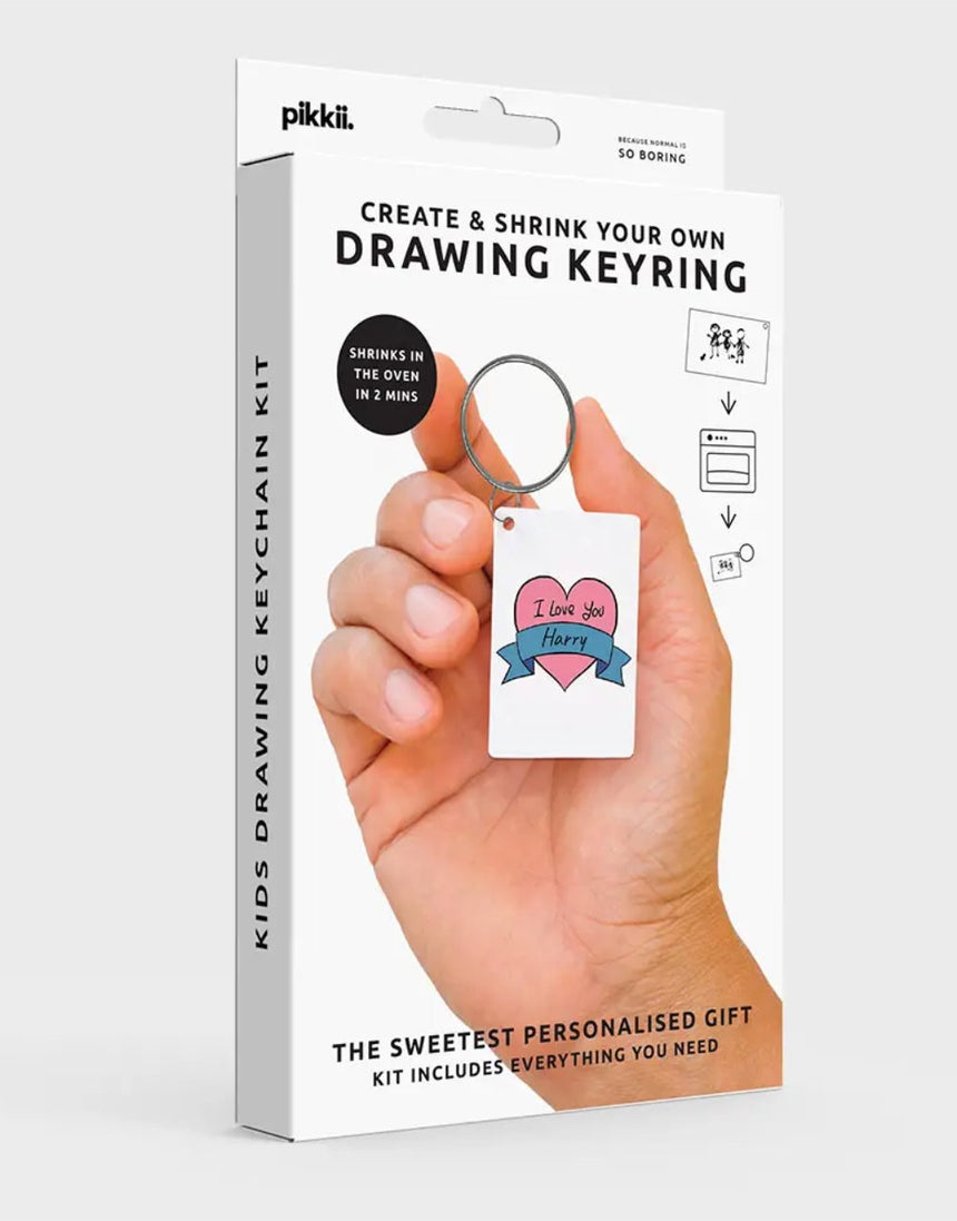 Drawing Shrink Keyring Kit, Pikkii