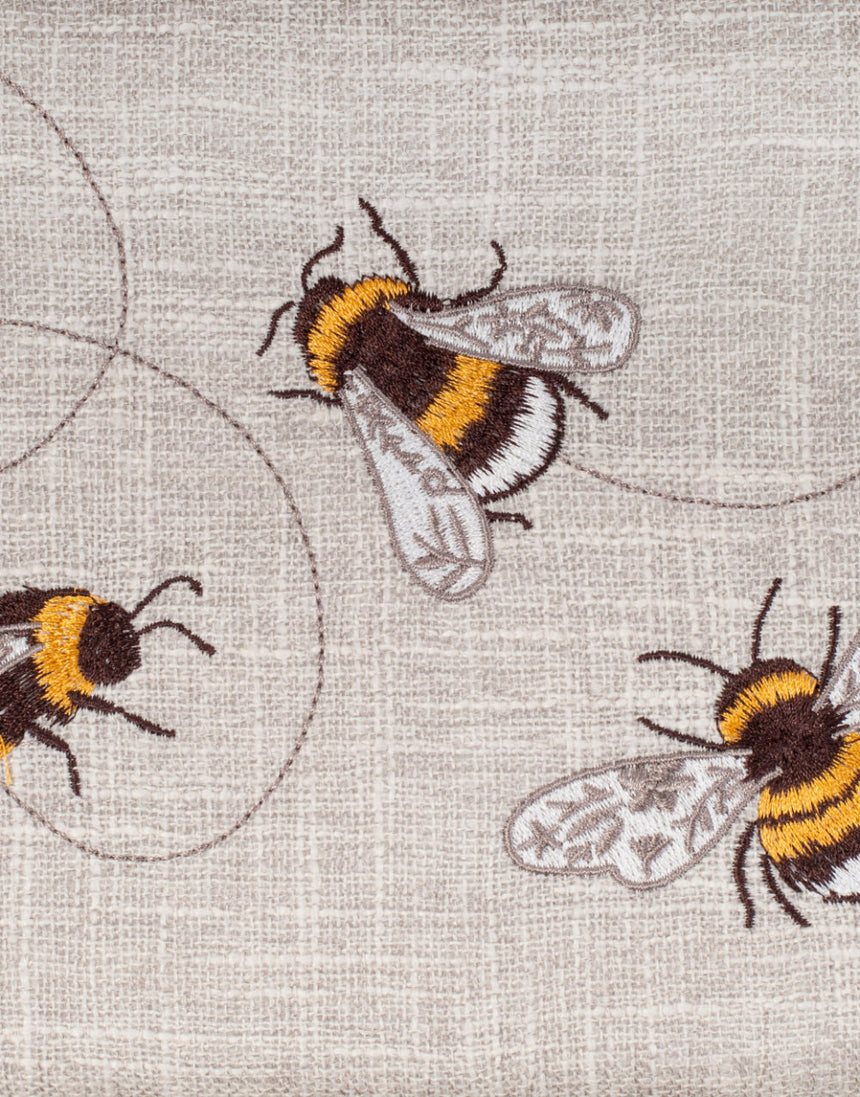 Bees Embroidered Lid, Medium Sized Sewing Box, Hobby Gift