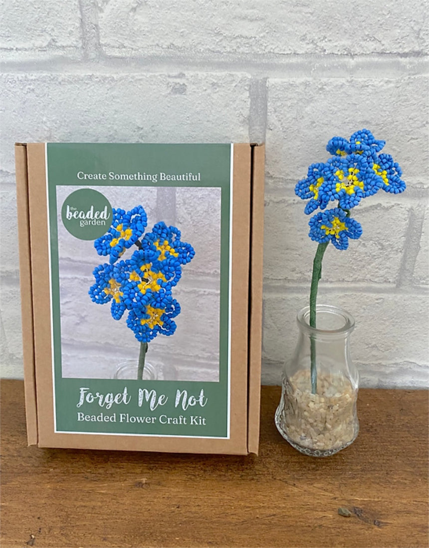 Forget Me Not Beaded Flower Craft Kit, The Beaded Garden
