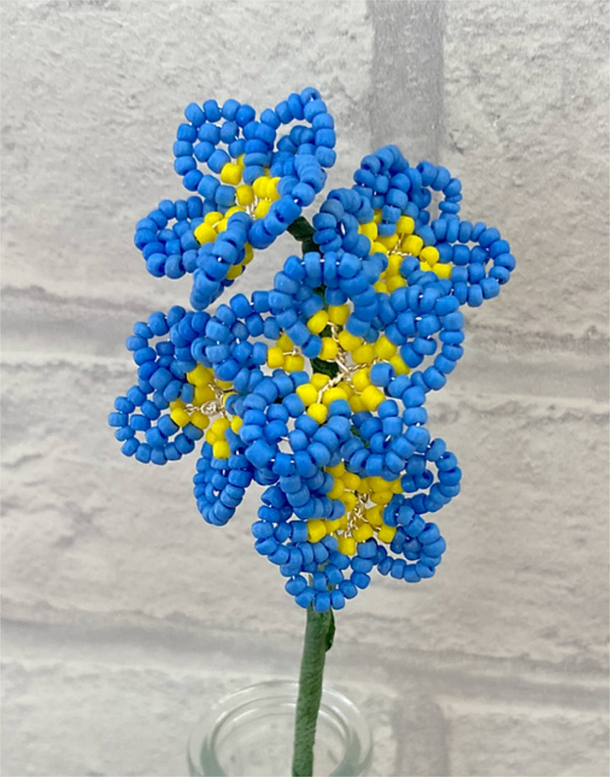 Forget Me Not Beaded Flower Craft Kit, The Beaded Garden