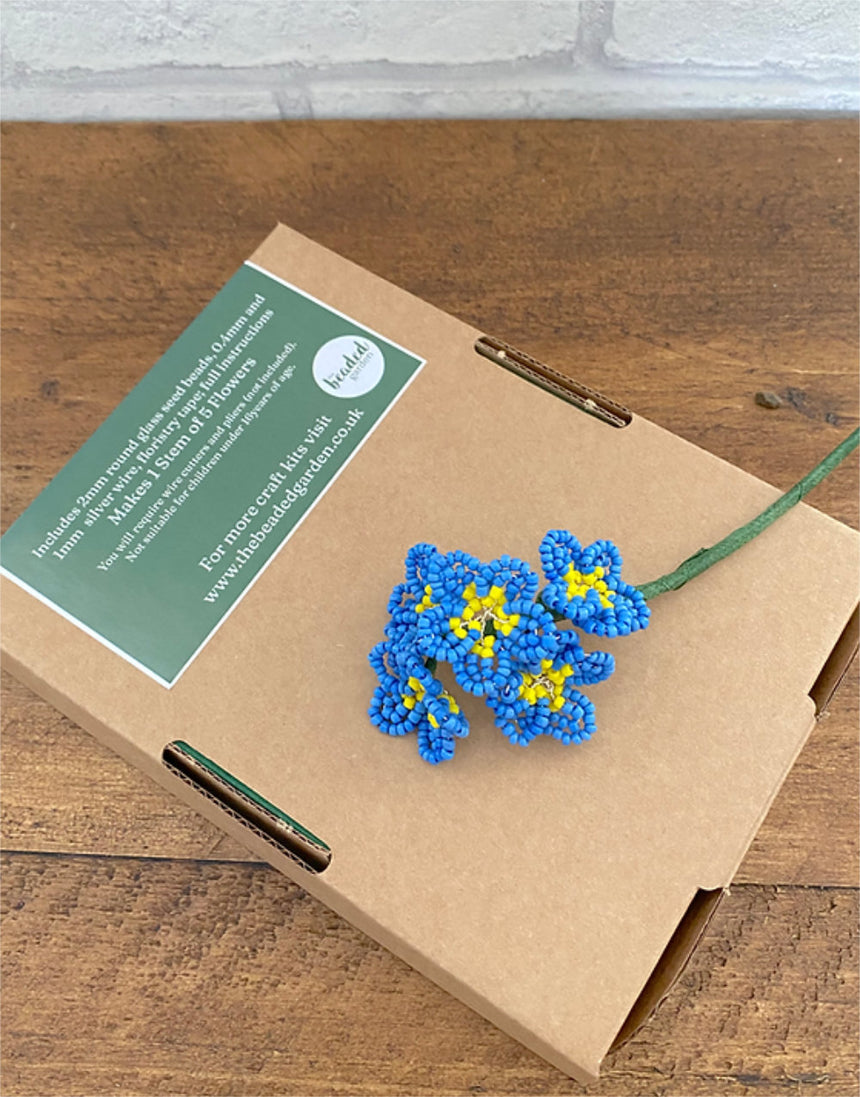 Forget Me Not Beaded Flower Craft Kit, The Beaded Garden