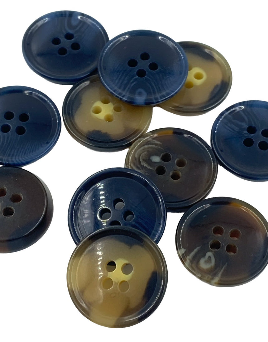 Classic Horn Style Buttons, 20mm