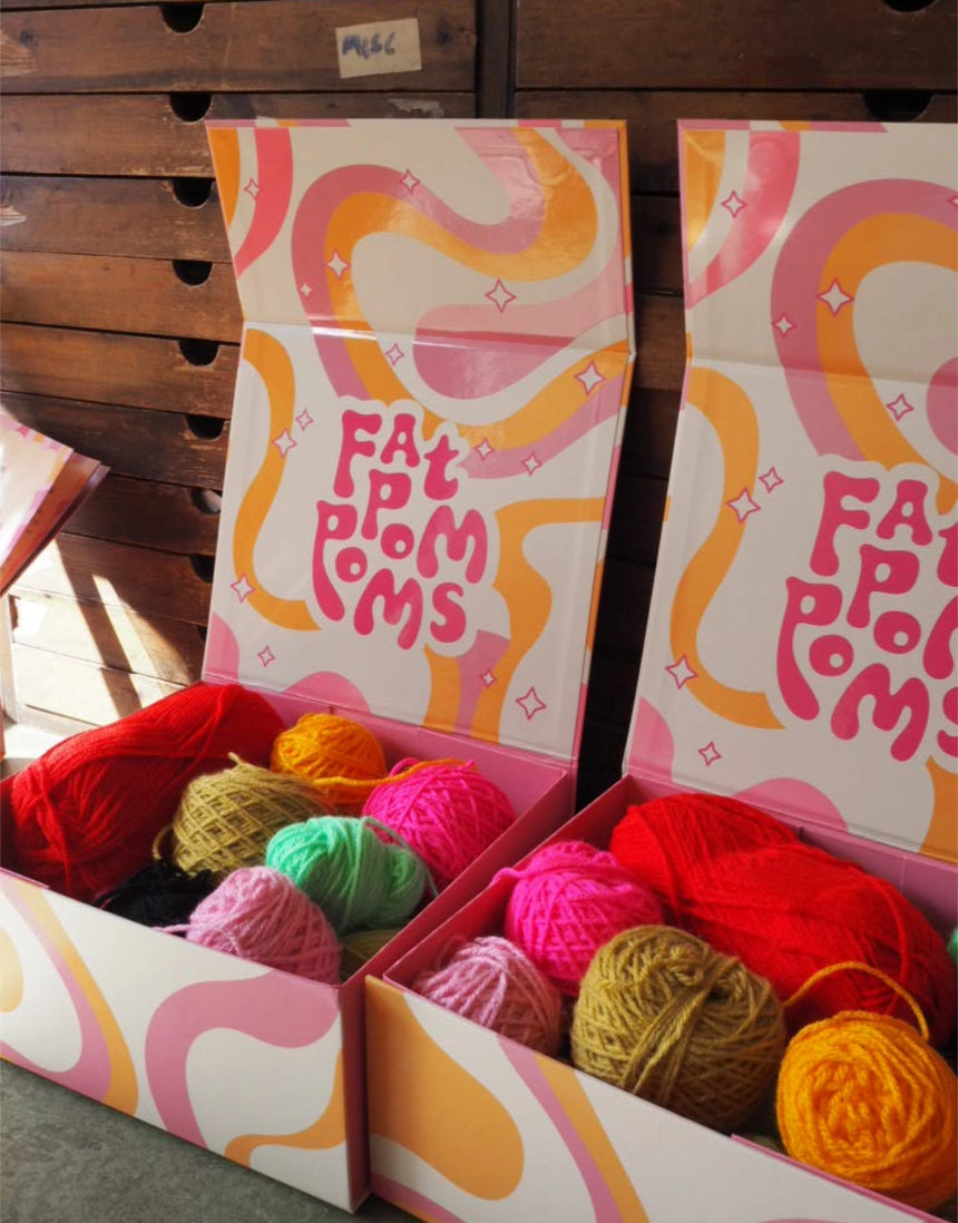 Fruit Salad Pom Pom Making Kit, Fat Pom Poms