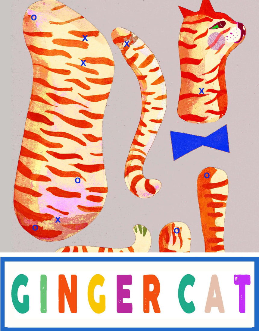 Cut and Make Ginger Cat by Wini Tapp
