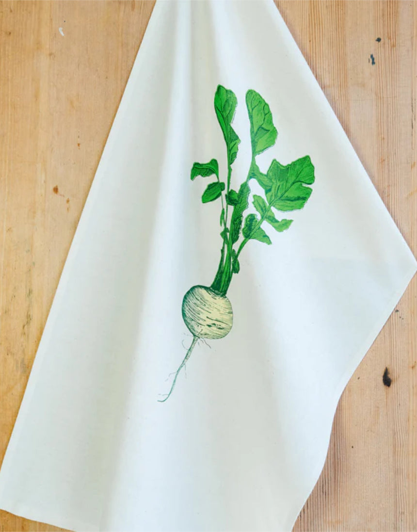 Golden Beet Tea Towel by Lottie Day
