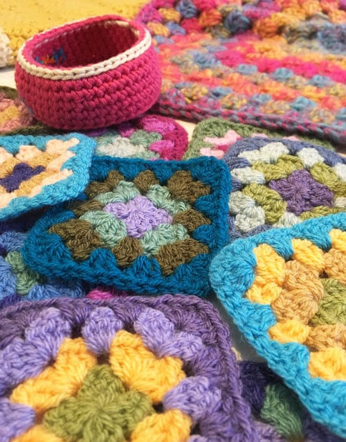 Granny Squares and Colour Theory Crochet Workshop| Half Day | Chichester Sewing Courses