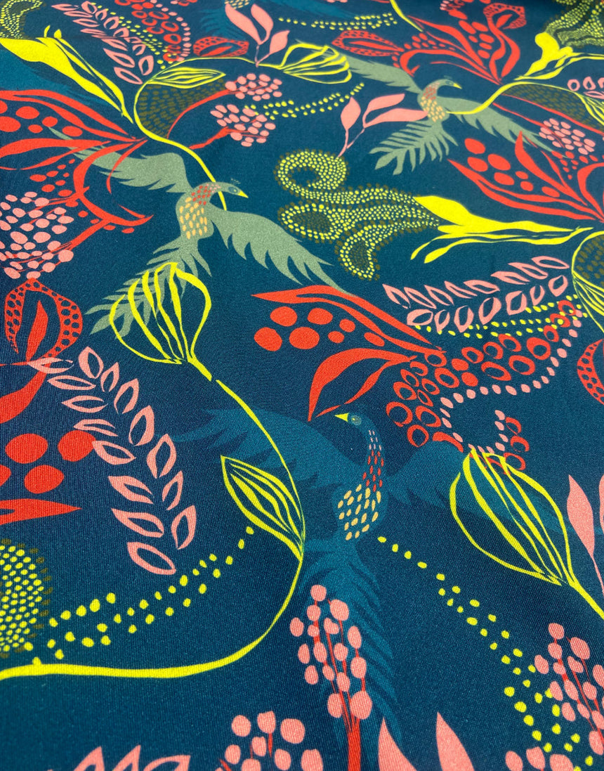 Paradise Garden Light & Lush Viscose Fabric