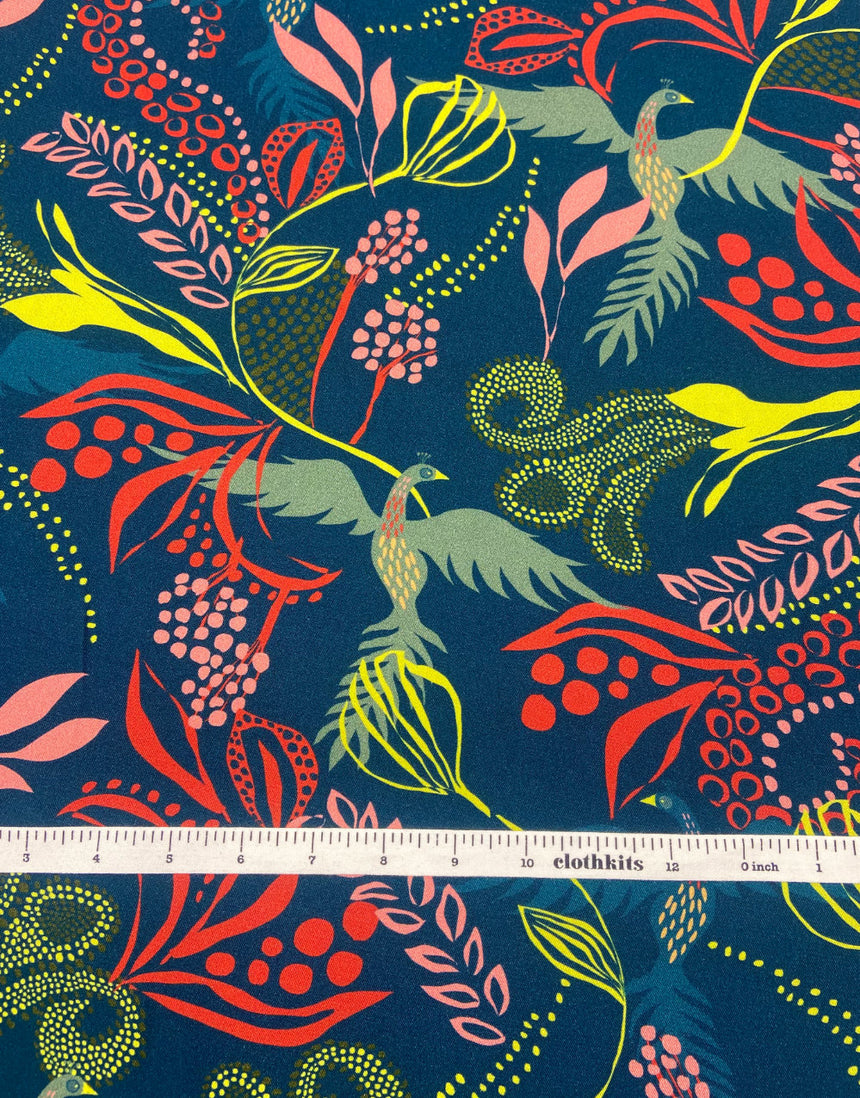 Paradise Garden Light & Lush Viscose Fabric