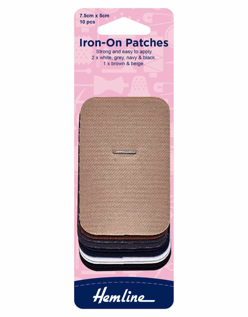 Assorted Cotton Twill Iron-On Patches