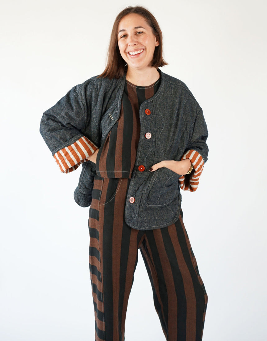 Homebody Quilted Jacket PDF Immediate Download Sewing Pattern, Matchy Matchy Sewing Club
