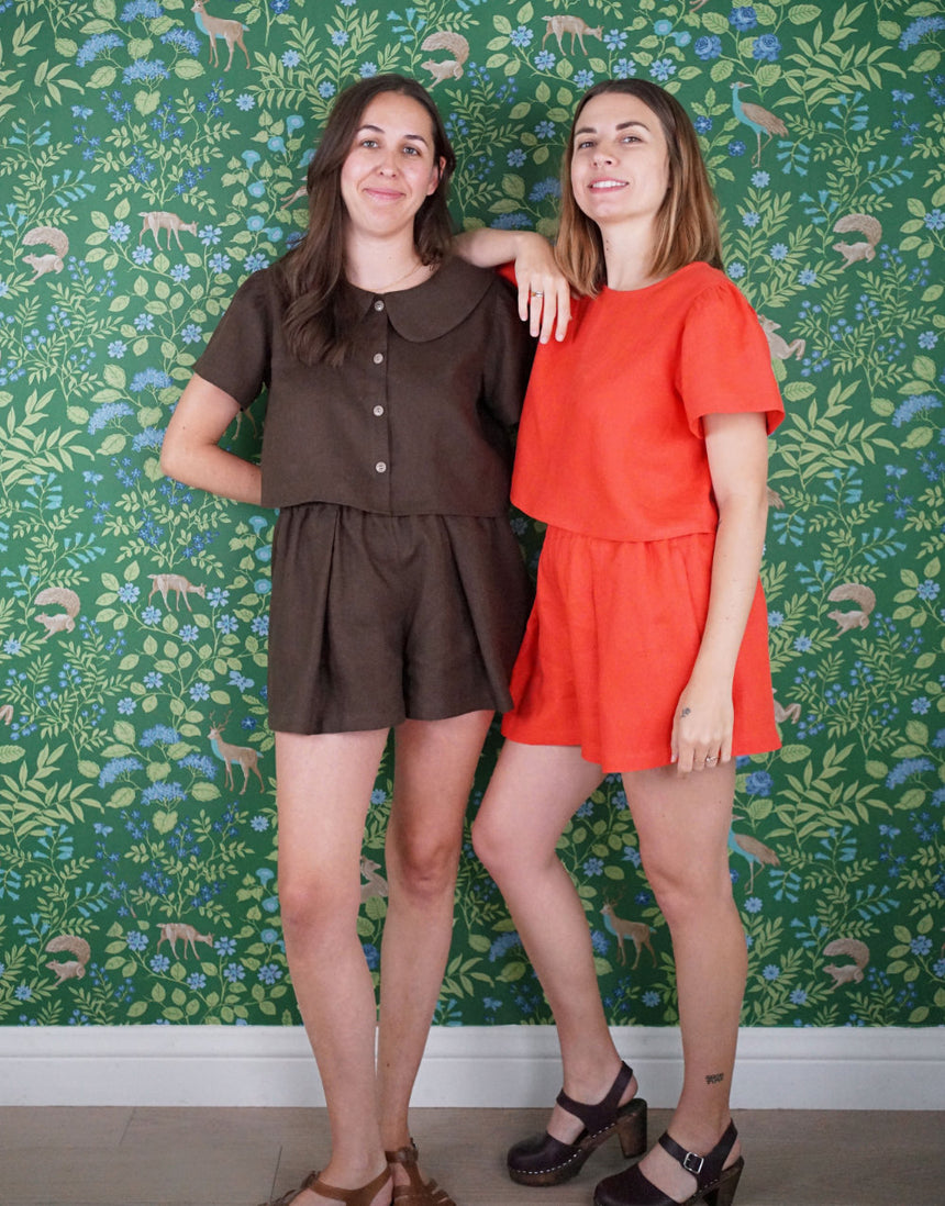 High Tide Top and Shorts PDF Immediate Download Sewing Pattern, Matchy Matchy Sewing Club