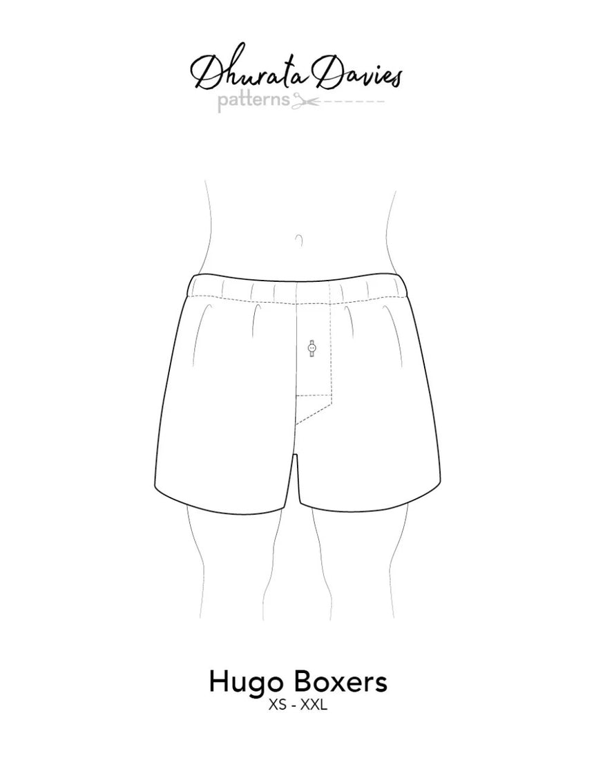 Hugo Boxer Shorts Sewing Pattern, Dhurata Davies