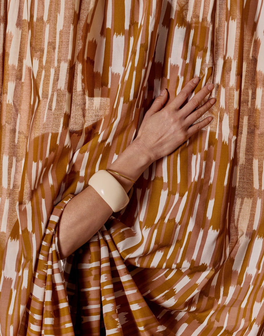 Imany Pecan Pie EcoVero Viscose Modal Fabric, Atelier Brunette