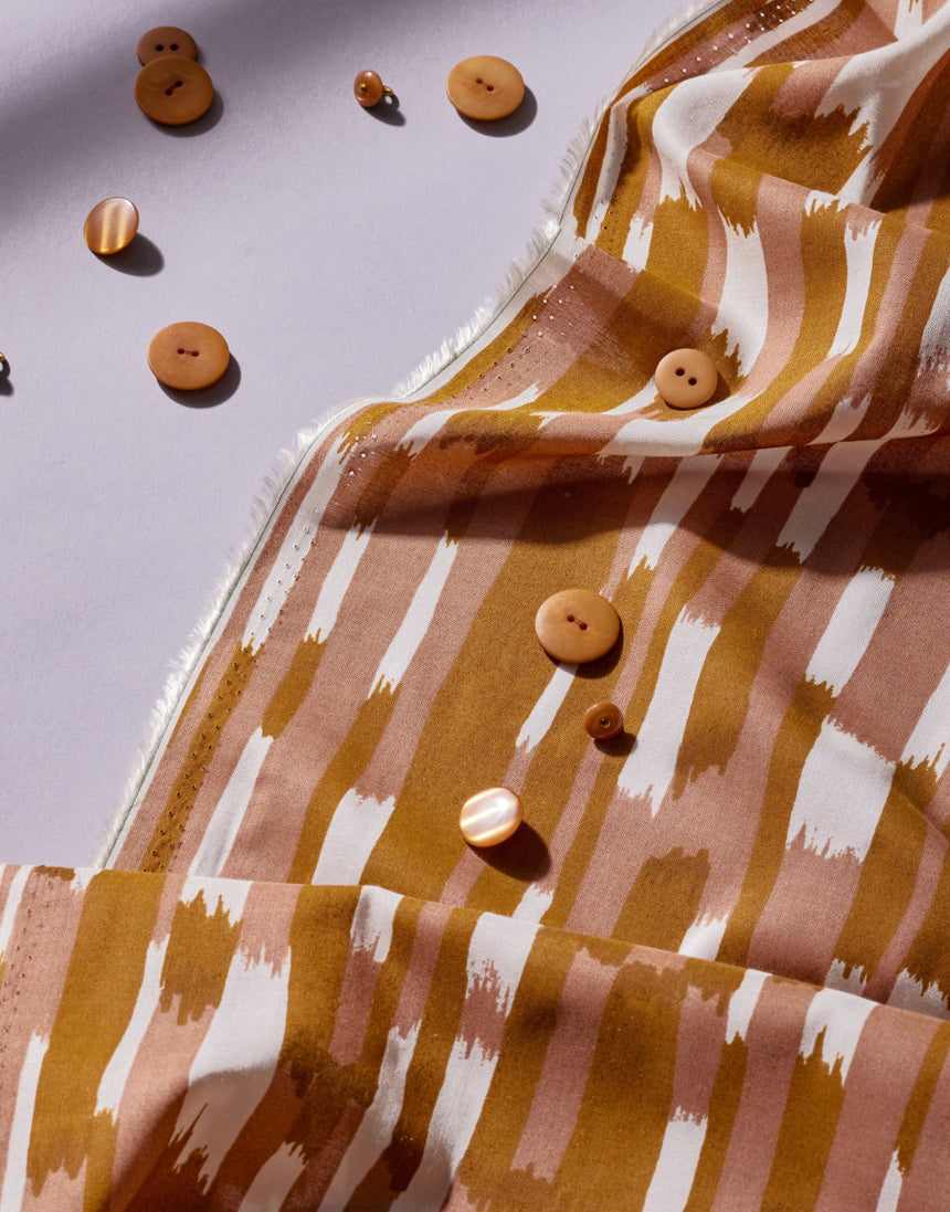 Imany Pecan Pie EcoVero Viscose Modal Fabric, Atelier Brunette