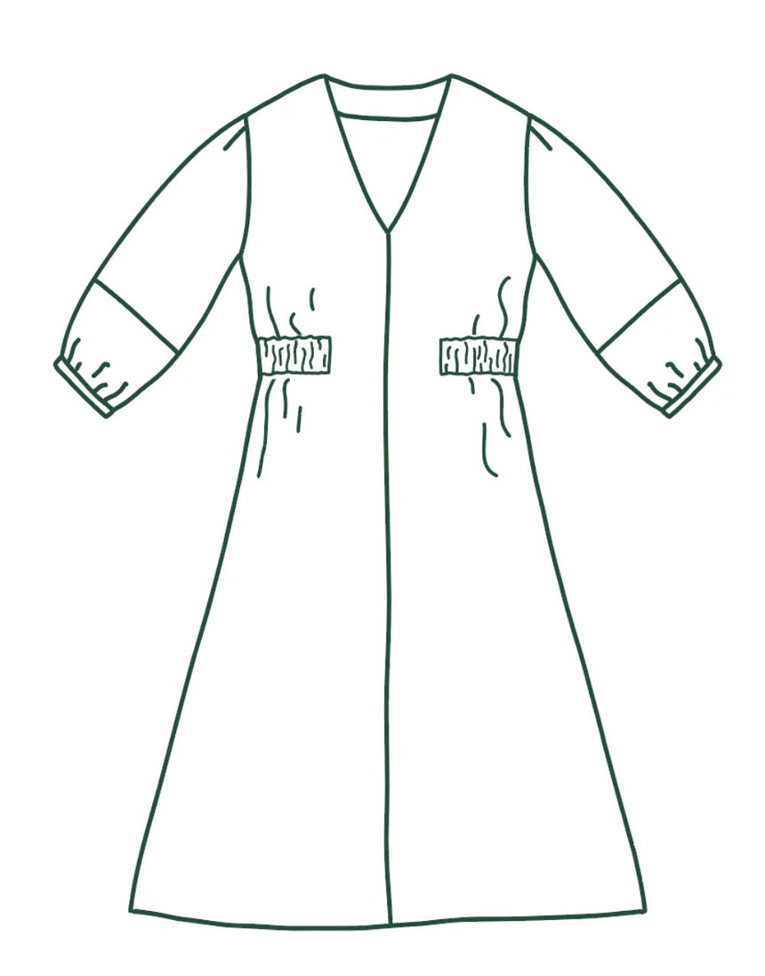 Jamie Dress Paper Sewing Pattern, Atelier Jupe