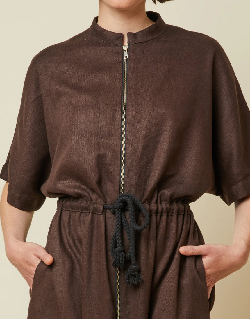 La Robe Zippée dress Paper Sewing Pattern, Atelier Brunette