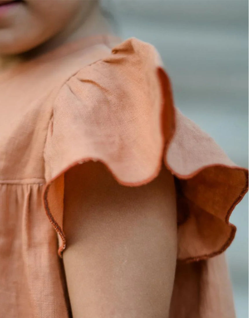Louise Blouse & Dress Sewing Pattern  (3y - 12), Ikatee