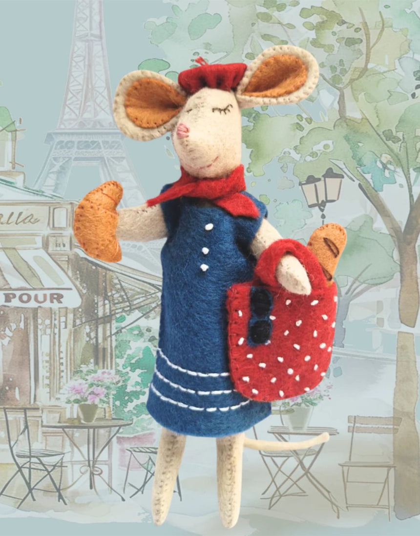 Little Mouse in Paris Felt Craft Mini Kit, Corinne Lapierre