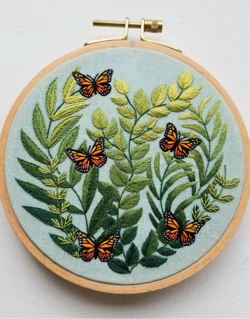Love Grows Butterfly Embroidery Kit, Jessica Long Embroidery