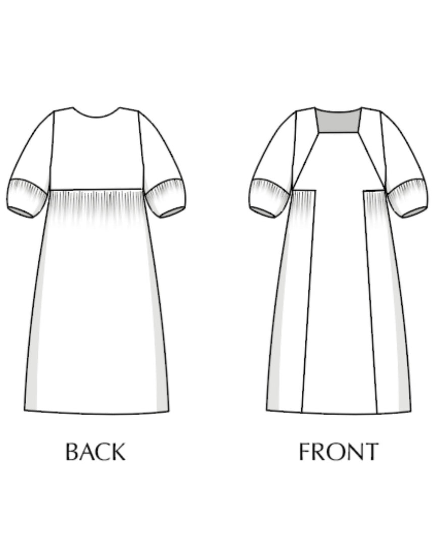 Mahal Dress Paper Sewing Pattern, Sew Different