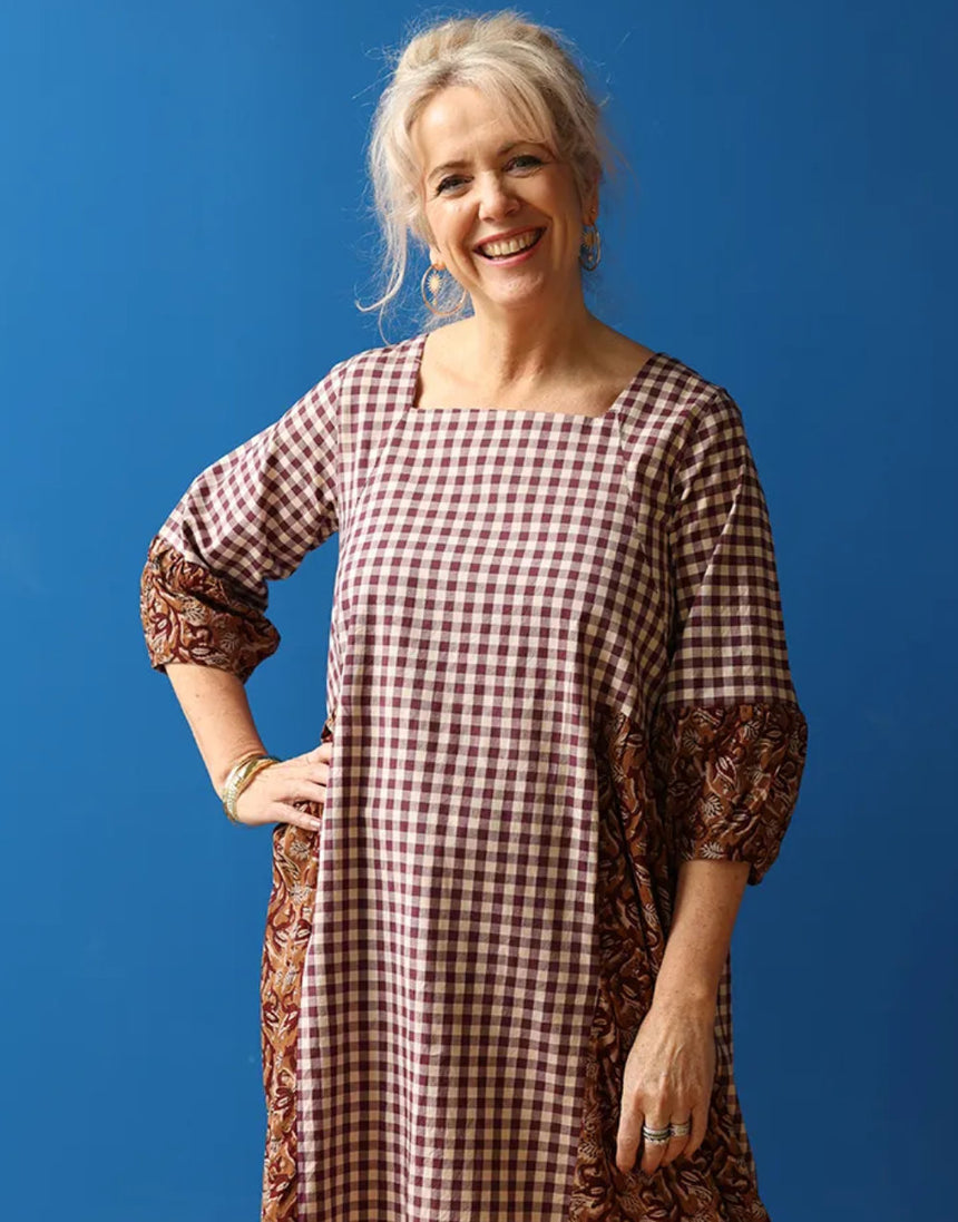 Mahal Dress Paper Sewing Pattern, Sew Different