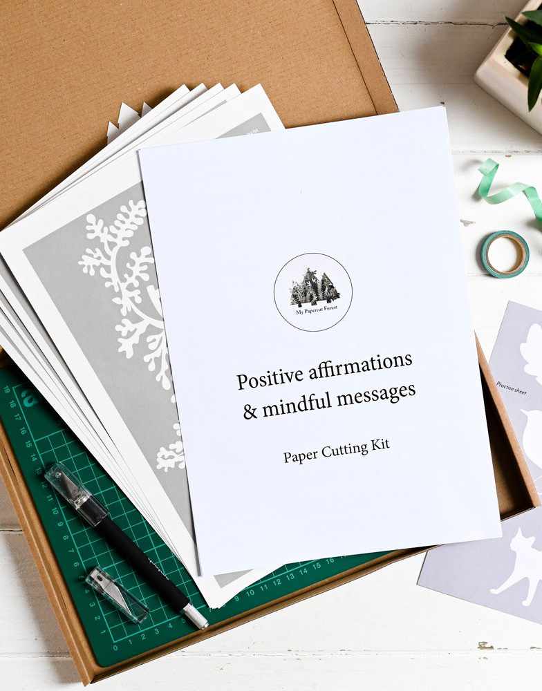 Positive Affirmation DIY Paper Cutting Kit