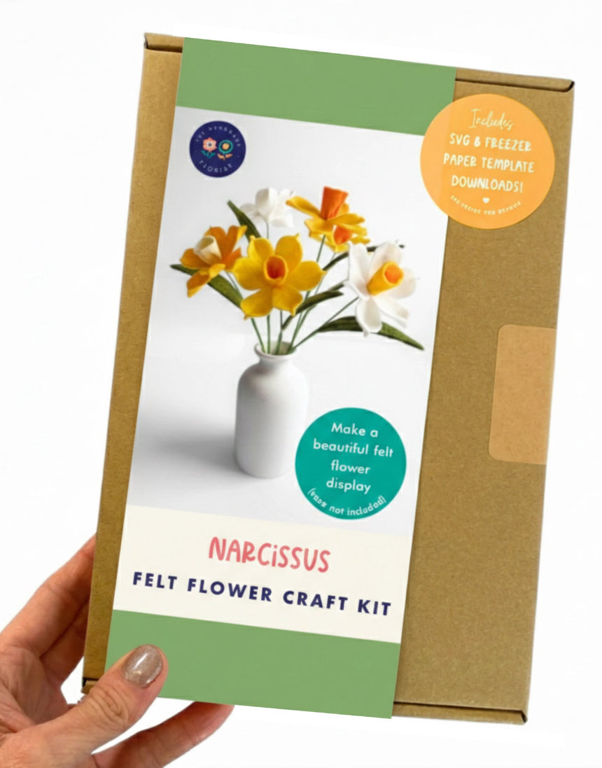 Narcissus Felt Flower Craft Kit , The Handmade Florist