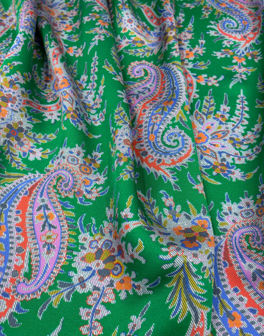 Liberty Fabrics Bickington Satin Viscose, Paisley Tree B