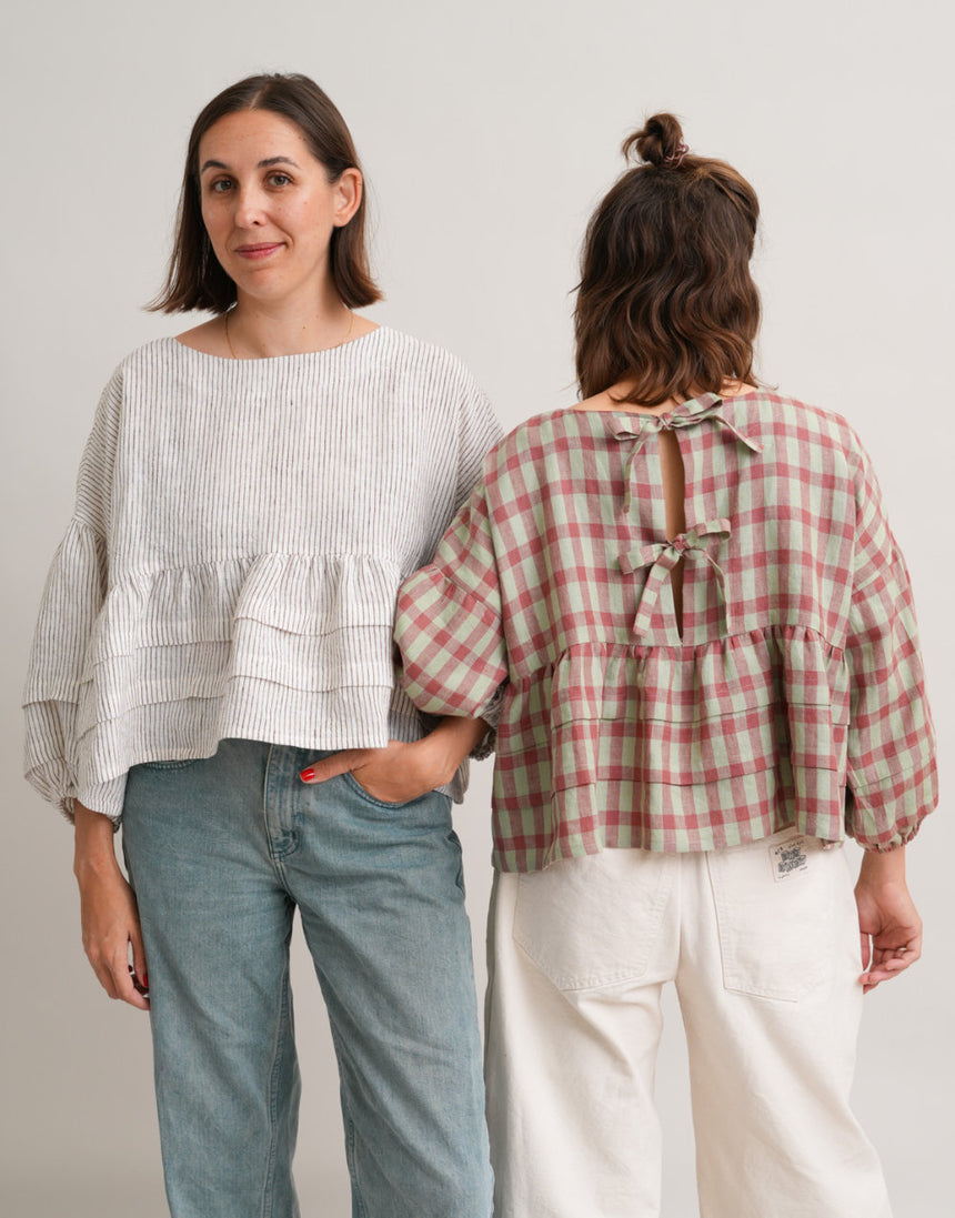 Pintuck Poet Blouse PDF Immediate Download Sewing Pattern, Matchy Matchy Sewing Club