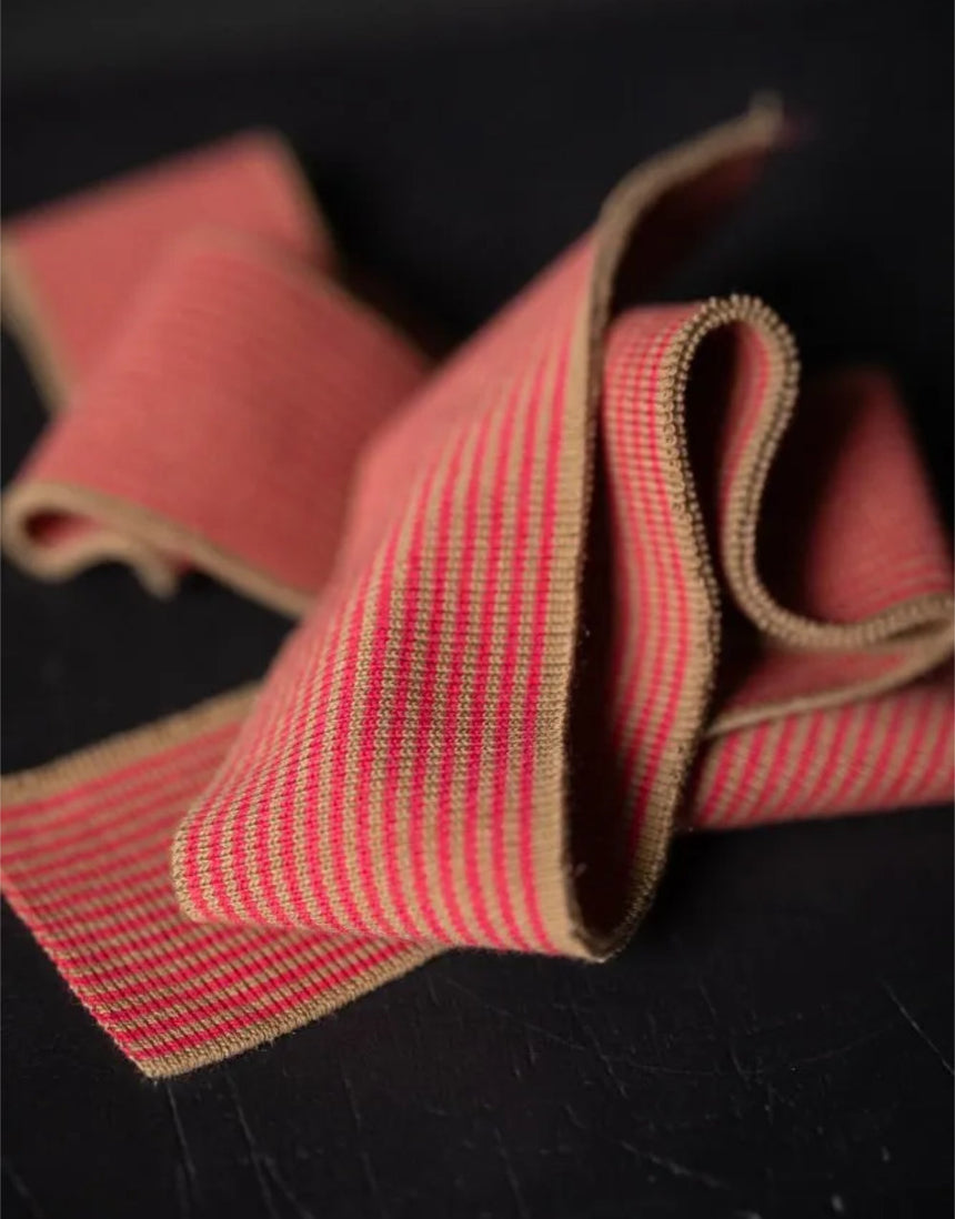 Raspberry Rush Cotton Ribbing, Merchant and Mills